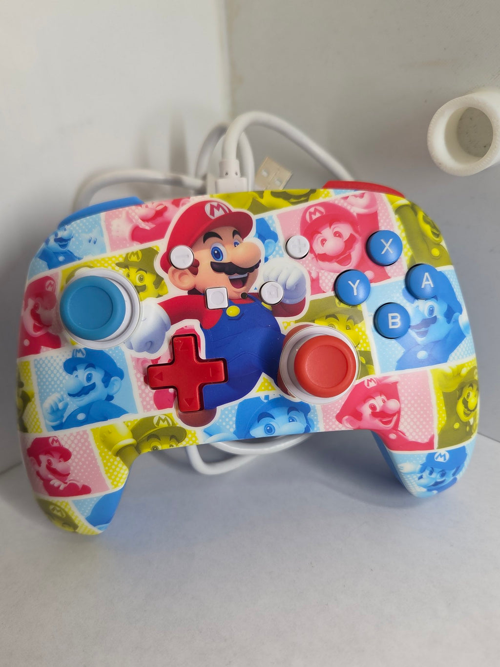 PowerA Mario Switch controller, front view