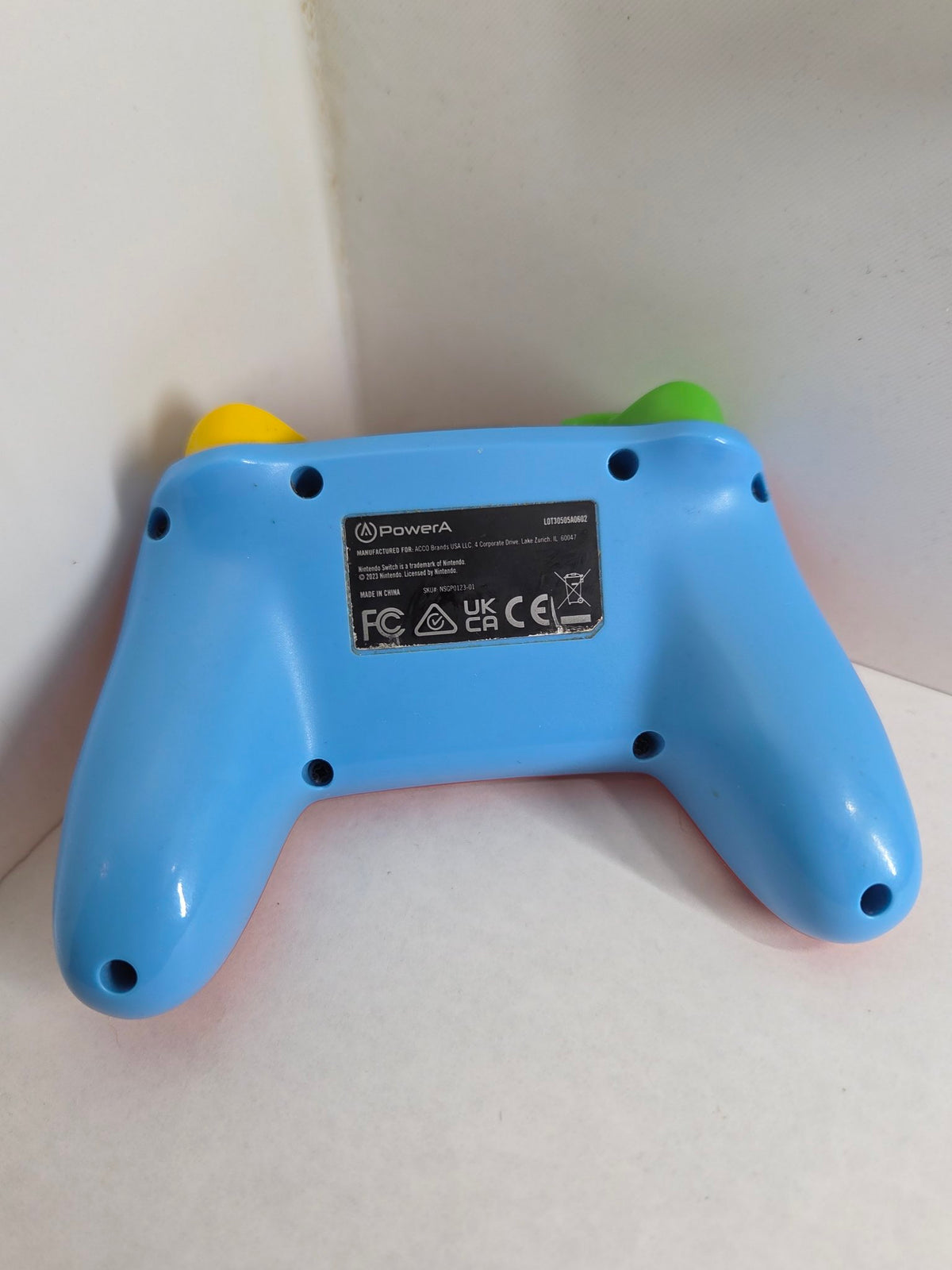 PowerA Mario red Switch controller, back view