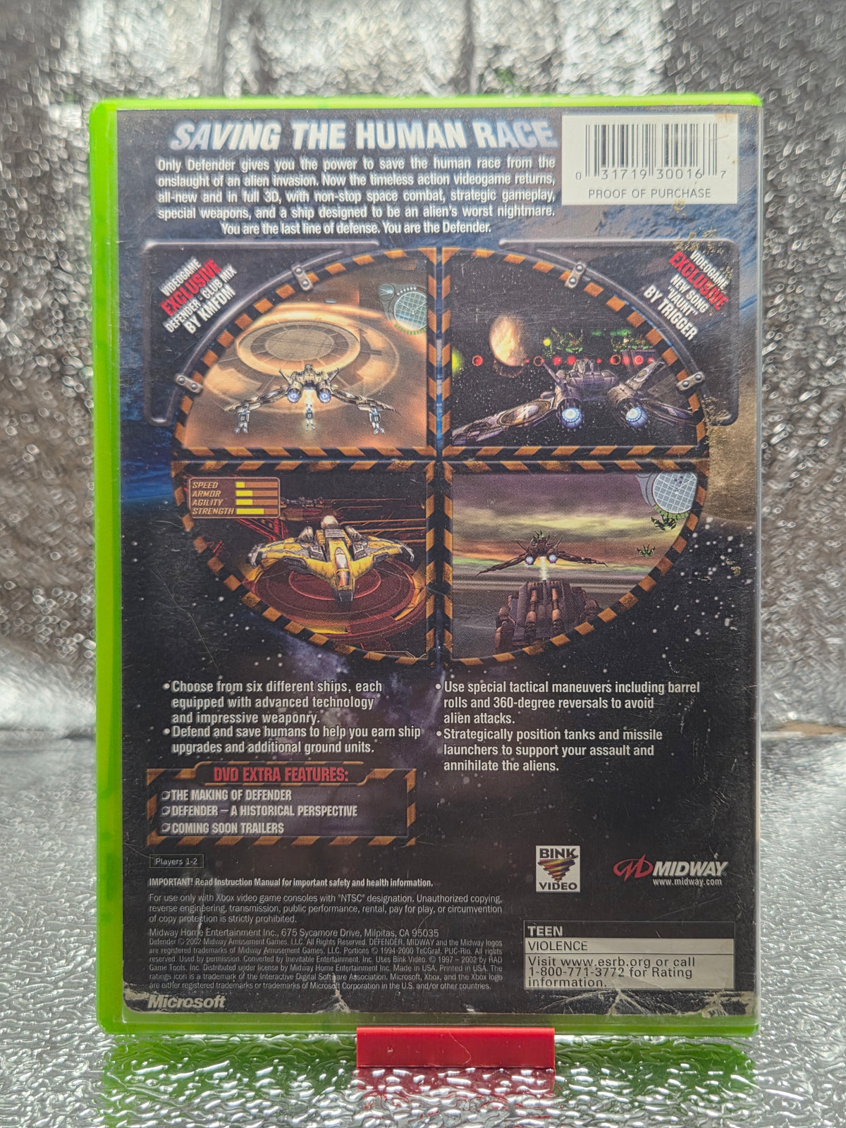 Defender – Xbox Original – Complete with Case (No Manual)